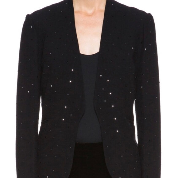 DVF Diane Von Furstenberg Hot Crystal Blazer Size 12